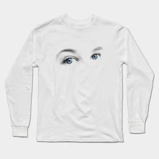 Piercing Blue Eyes Long Sleeve T-Shirt